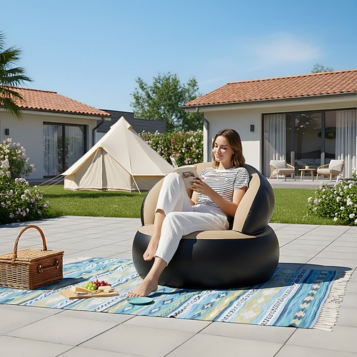 Single inflatable blow sofa - inflatable,