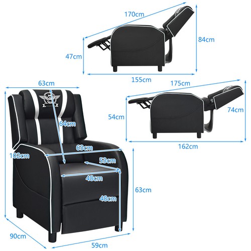 Single recliner sofa - single,