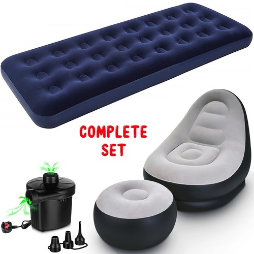 Inflatable single air bed - single,