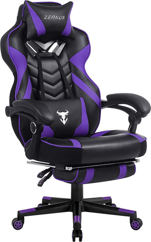 Purple gaming chair reclining - gaming,