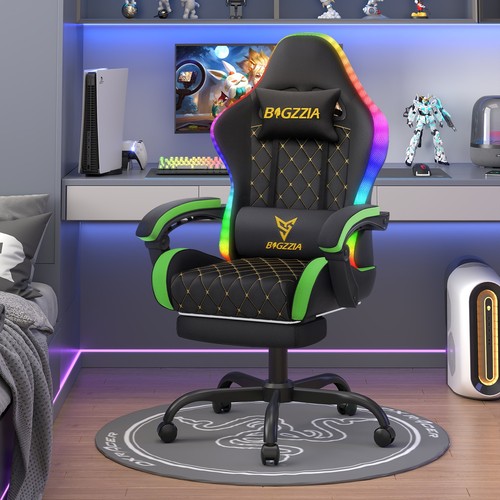 High back rgb gaming chair - high,