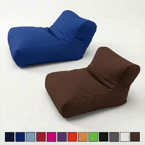 Cotton beanbag single seater - cotton,