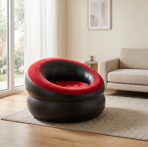 Red inflatable gaming chair - red,