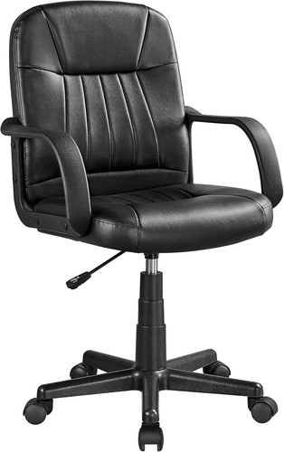 Leather swivel office - pu,